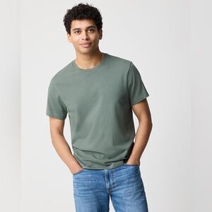 J Crew Factory NWT Cotton Washed Jersey Tee Size Large in Vintage Sage